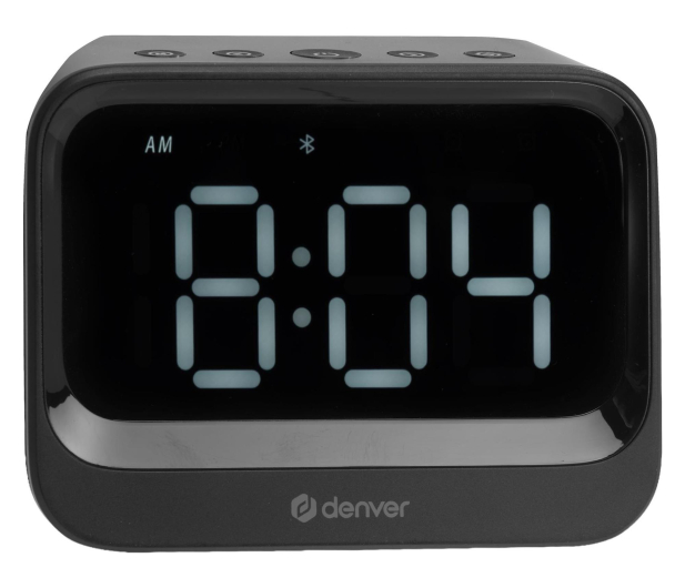 Denver Radiobudzik Denver EC-54B z głośnikiem Bluetooth czarny - 1535094 - zdjęcie